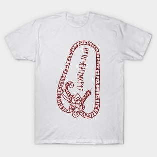 Skåäng Runestone Rundata Viking Norse Rune Skaang T-Shirt